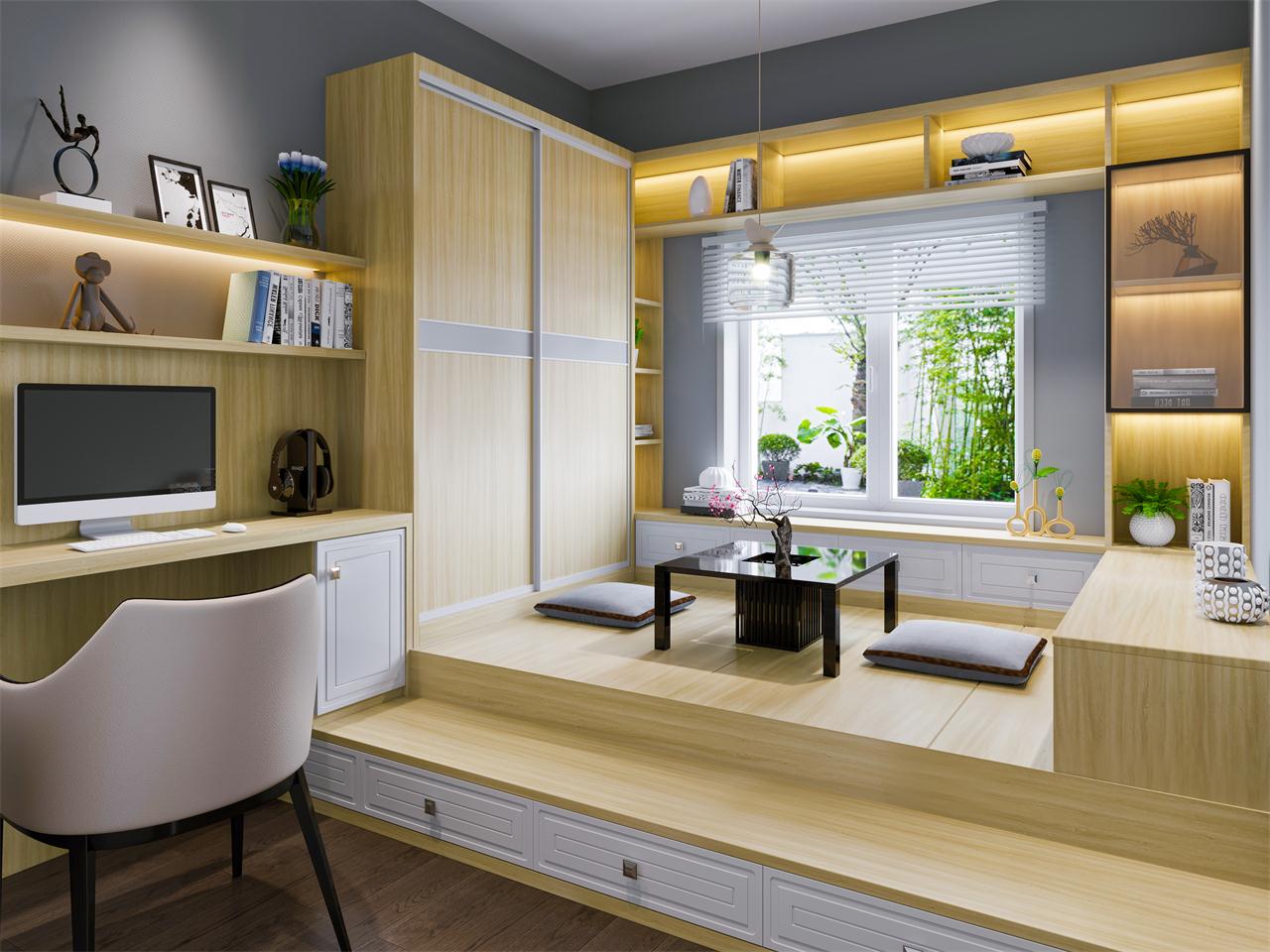 朗韵香楠生态板-板材全屋定制案例